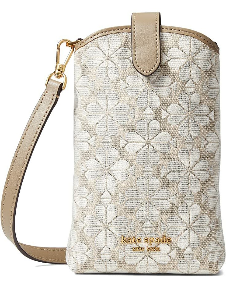 Bags Kate Spade New York | Kate Spade New York Handbags Spade Flower Jacquard North/South Crossbody Natural Multi