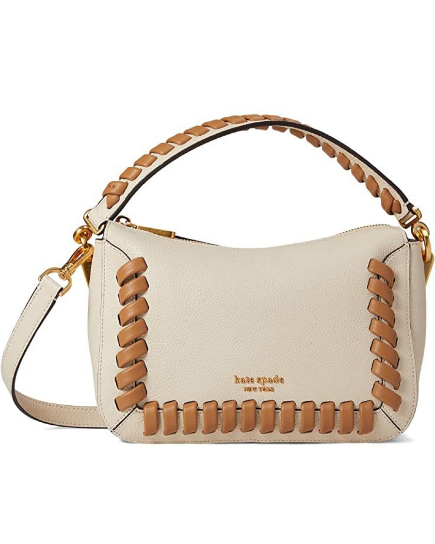 Bags Kate Spade New York | Kate Spade New York Handbags Crush Whipstitched Pebbled Leather Medium Crossbody Milk Glass Multi