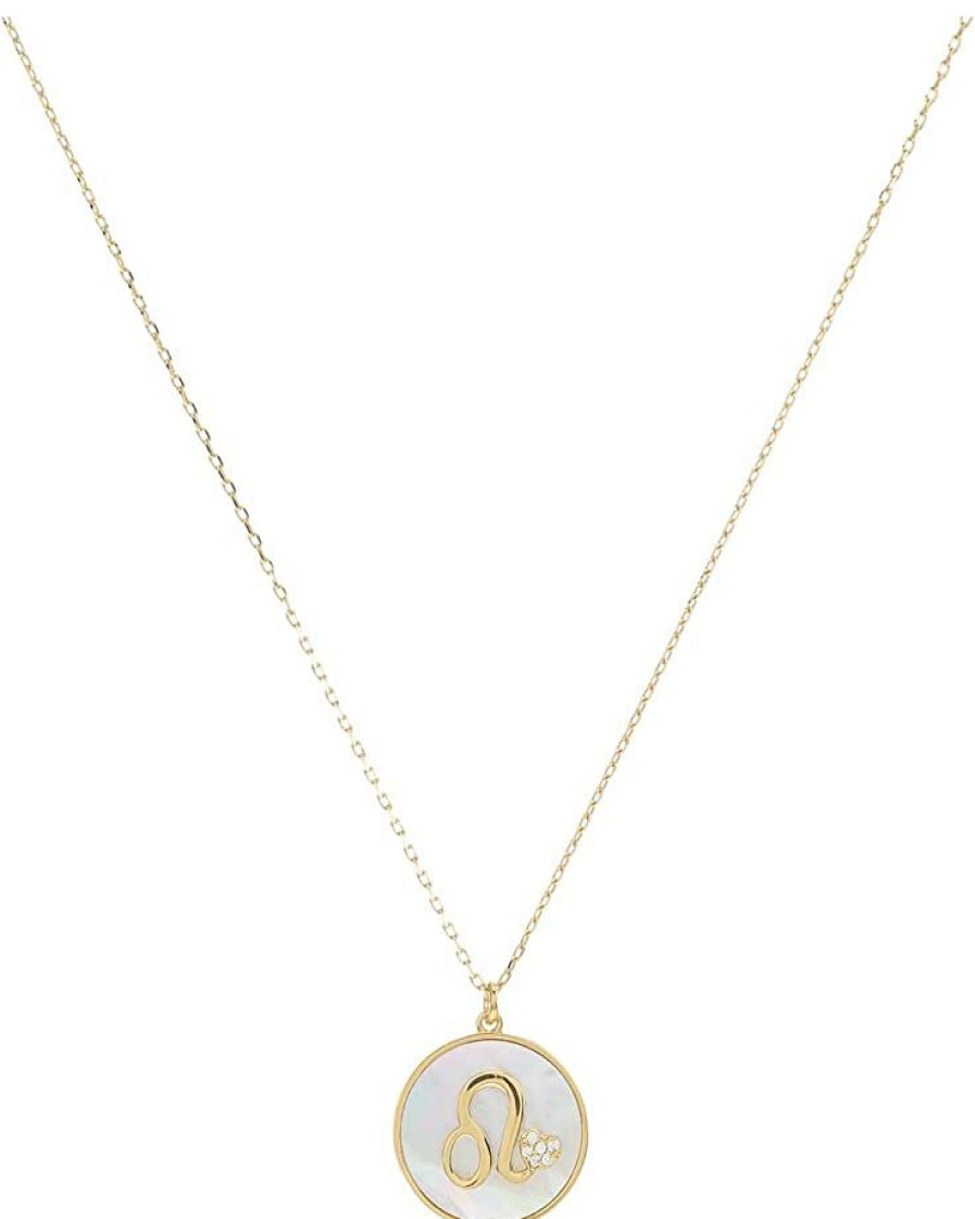 Jewelry Kate Spade New York | Kate Spade New York Necklaces In The Stars Mother-Of-Pearl Leo Pendant Necklace Mother-Of-Pearl/Gold