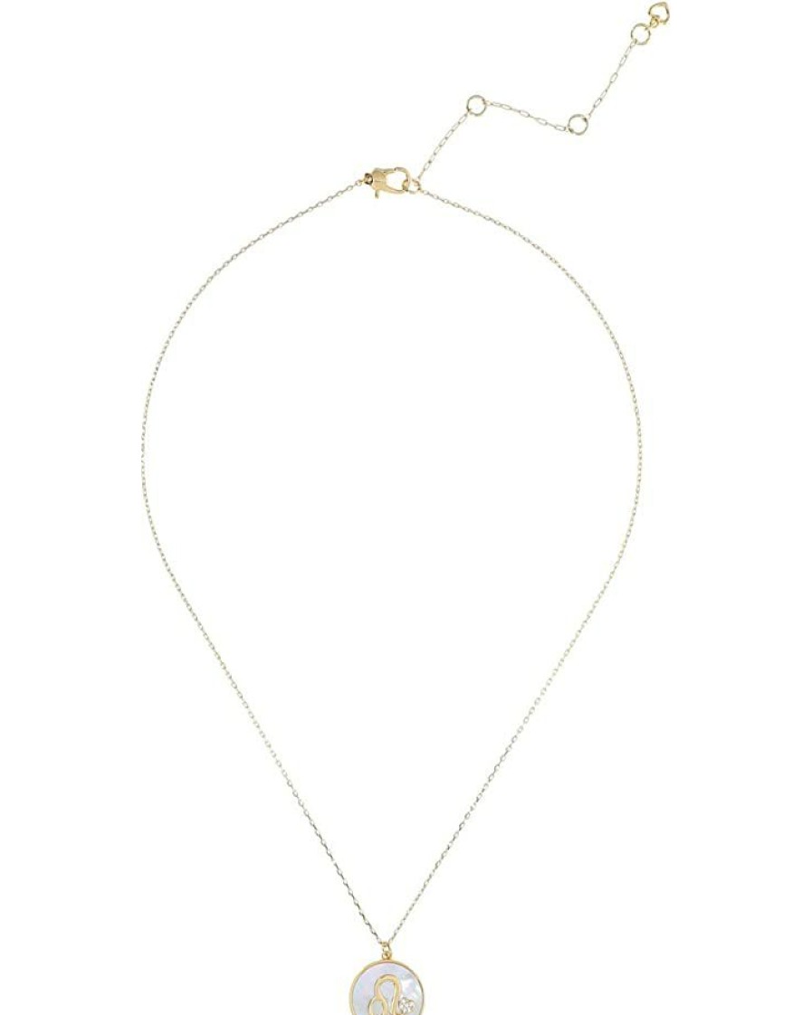 Jewelry Kate Spade New York | Kate Spade New York Necklaces In The Stars Mother-Of-Pearl Leo Pendant Necklace Mother-Of-Pearl/Gold