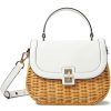 Bags Kate Spade New York | Kate Spade New York Handbags Gracie Wicker Medium Top-Handle Optic White Multi