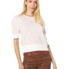 Clothing Kate Spade New York | Kate Spade New York Sweaters Spade Flower Puff Sleeve Sweater Cream