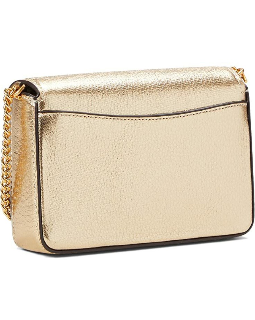 Bags Kate Spade New York | Kate Spade New York Handbags Morgan Metallic Leather Flap Chain Wallet Gold Metallic