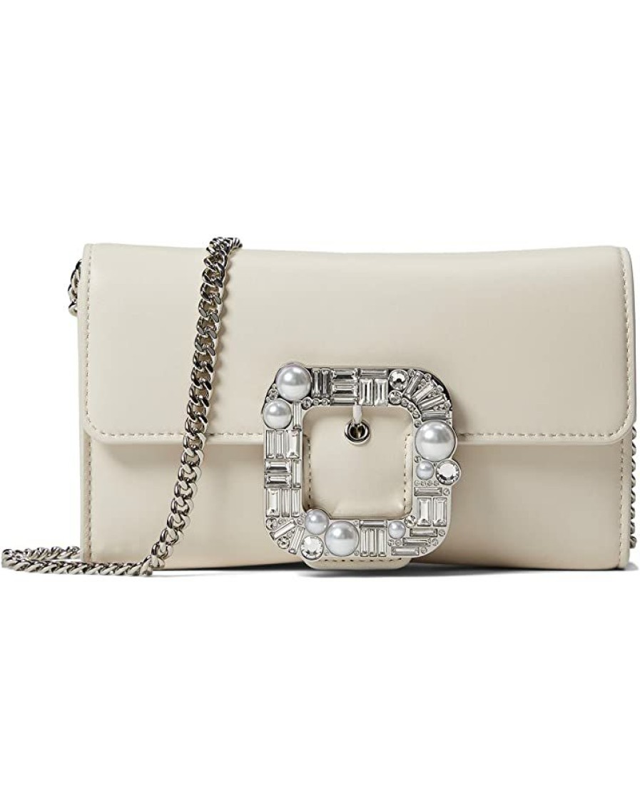 Bags Kate Spade New York | Kate Spade New York Handbags Bridal Buckle Smooth Leather Crossbody Clutch Ivory/Ivory