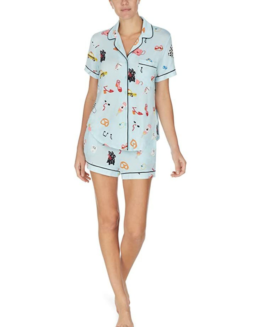 Clothing Kate Spade New York | Kate Spade New York Sleepwear Fashion Short Sleeve Shorts Pj Set Things We Love