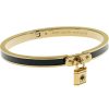 Jewelry Kate Spade New York | Kate Spade New York Bracelets Lock And Spade Charm Bangle Black