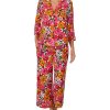 Clothing Kate Spade New York | Kate Spade New York Sleepwear Fashion Charm 3/4 Sleeve Cropped Shorts Pj Set Floral Blooms