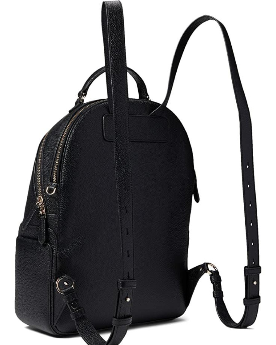 Bags Kate Spade New York | Kate Spade New York Backpacks Hudson Pebble Pebbled Leather Large Backpack Black