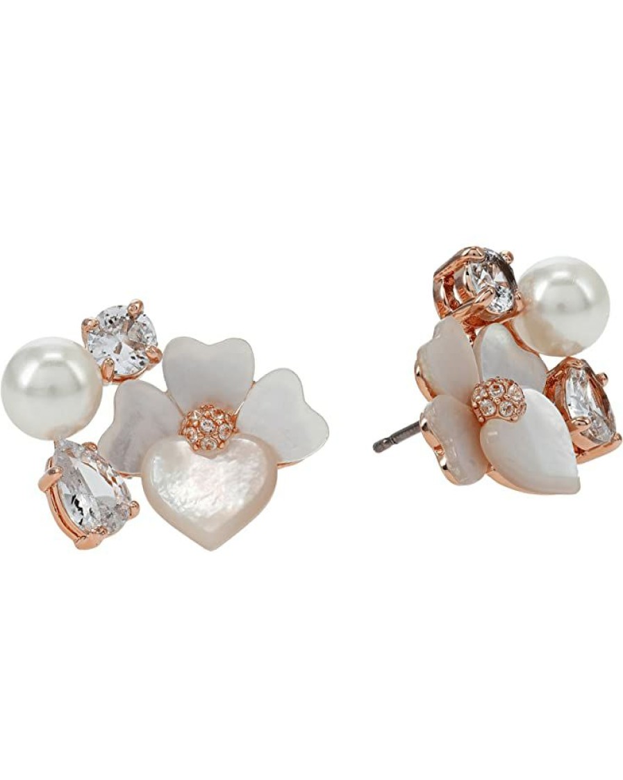 Jewelry Kate Spade New York | Kate Spade New York Precious Pansy Cluster Studs Earrings White Multi