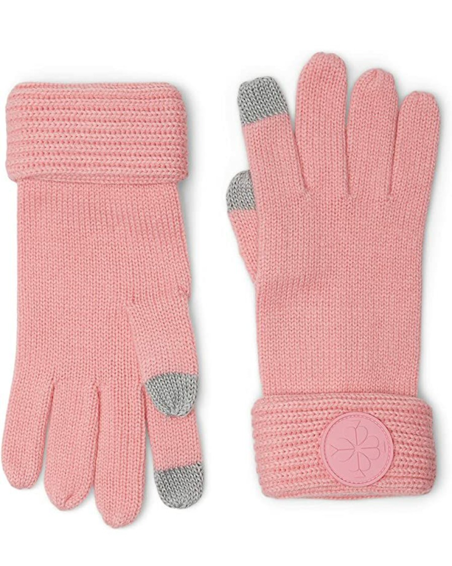 Eyewear Kate Spade New York | Kate Spade New York Logo Waffle Gloves Grapefruit Soda