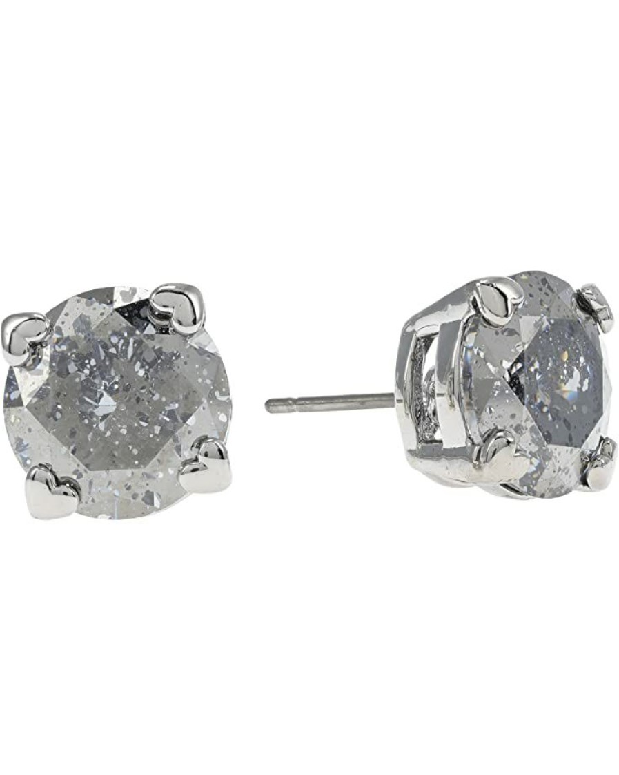 Jewelry Kate Spade New York | Kate Spade New York Heart Studs Earrings Silver Patina