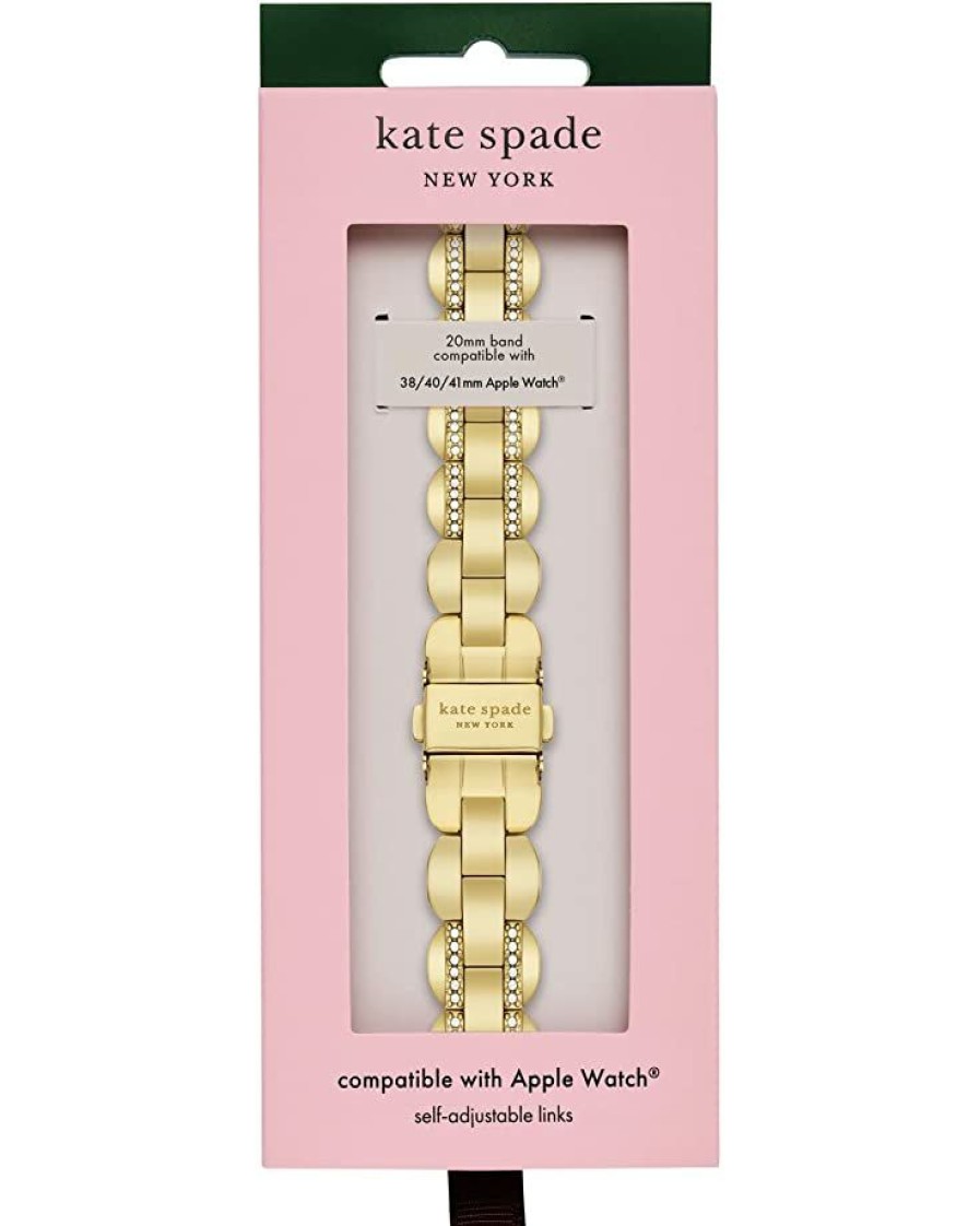 Watches Kate Spade New York | Kate Spade New York Watch Accessories Stainless Steel Band For Apple Watch Kss0153 Gold Tone