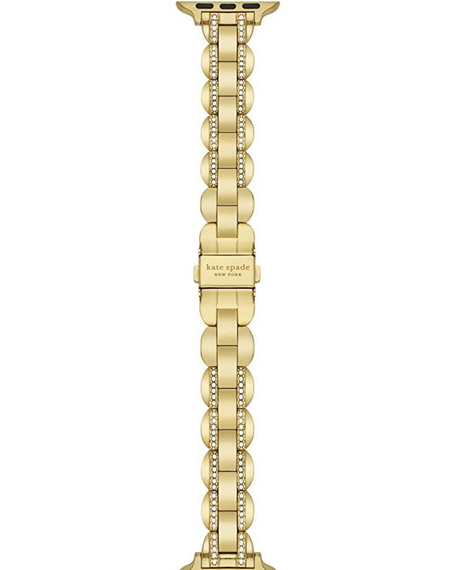 Watches Kate Spade New York | Kate Spade New York Watch Accessories Stainless Steel Band For Apple Watch Kss0153 Gold Tone