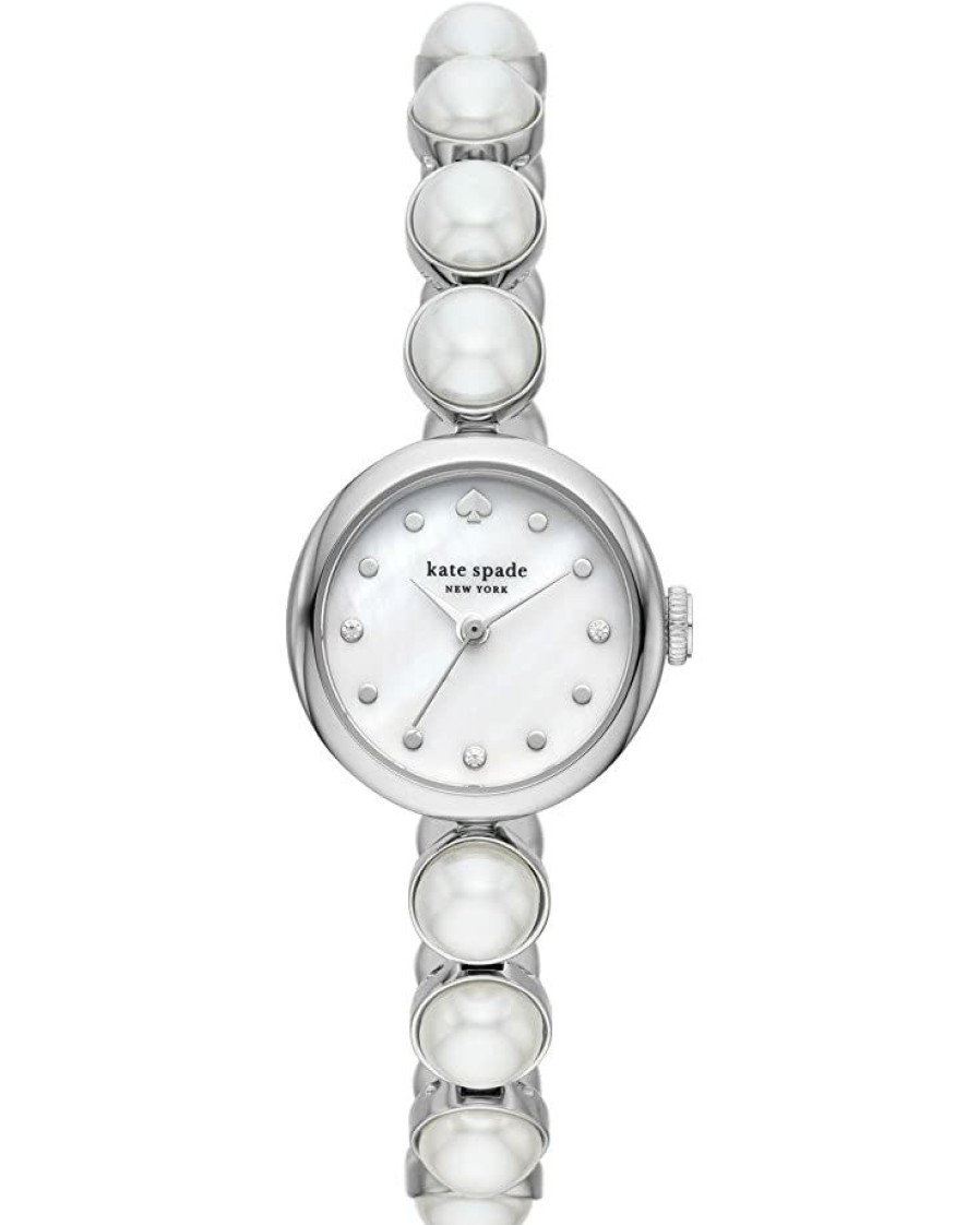 Watches Kate Spade New York | Kate Spade New York Fashion Watches 24 Mm Monroe Stainless Steel Watch Ksw1775 White