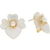 Jewelry Kate Spade New York | Kate Spade New York Precious Pansy Statement Studs Earrings White Multi/Gold