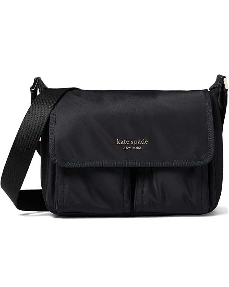 Bags Kate Spade New York | Kate Spade New York Messenger Bags Sam The Little Better Nylon Medium Messenger Black