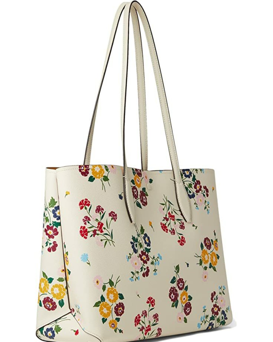 Bags Kate Spade New York | Kate Spade New York Handbags All Day Bouquet Toss Printed Pvc Large Tote Halo White Multi