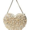 Bags Kate Spade New York | Kate Spade New York Handbags Bridal Embellished Fabric 3-D Heart Clutch Multi