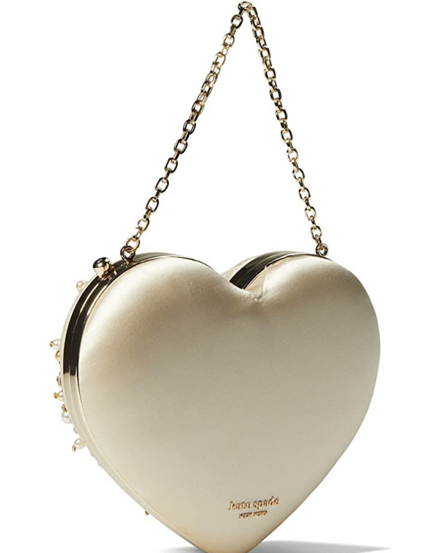 Bags Kate Spade New York | Kate Spade New York Handbags Bridal Embellished Fabric 3-D Heart Clutch Multi