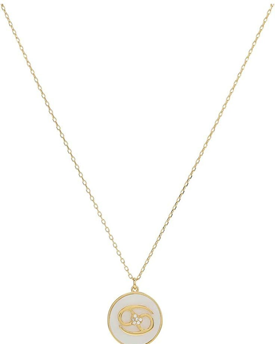 Jewelry Kate Spade New York | Kate Spade New York Necklaces In The Stars Mother-Of-Pearl Cancer Pendant Necklace Mother-Of-Pearl/Gold