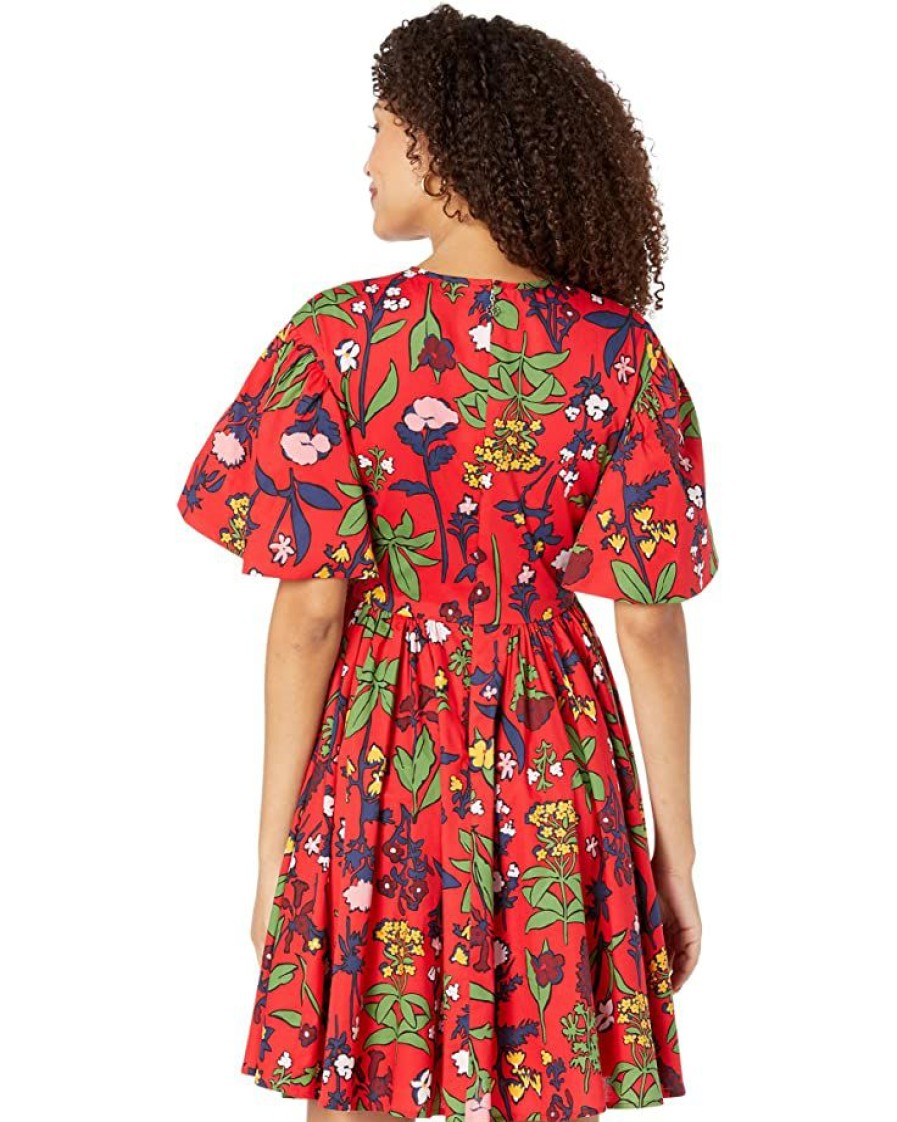 Clothing Kate Spade New York | Kate Spade New York Dresses Botanical Garden Greenwich Dress Engine Red