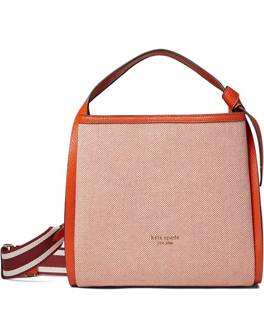 Bags Kate Spade New York | Kate Spade New York Handbags Knott Canvas Medium Crossbody Tote Dried Apricot