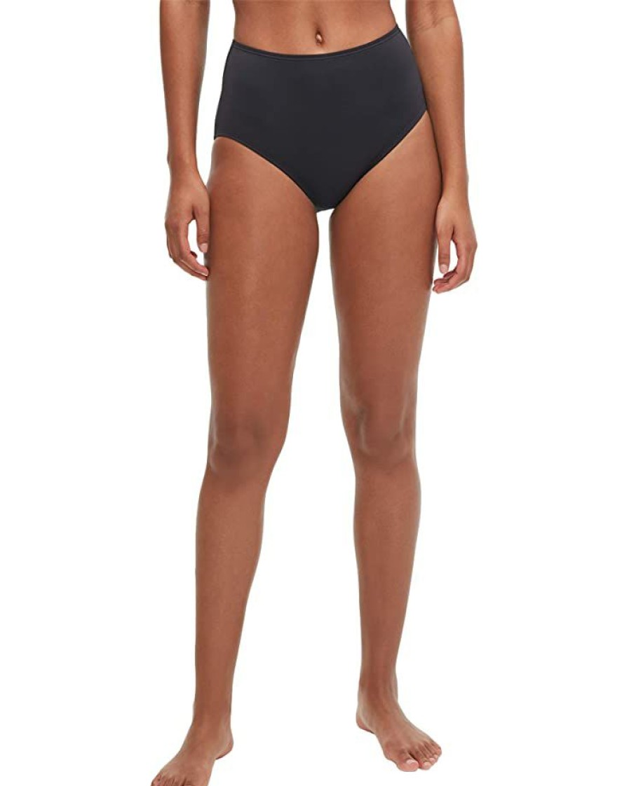 Clothing Kate Spade New York | Kate Spade New York Swimwear Cabana High-Waist Bottoms Black