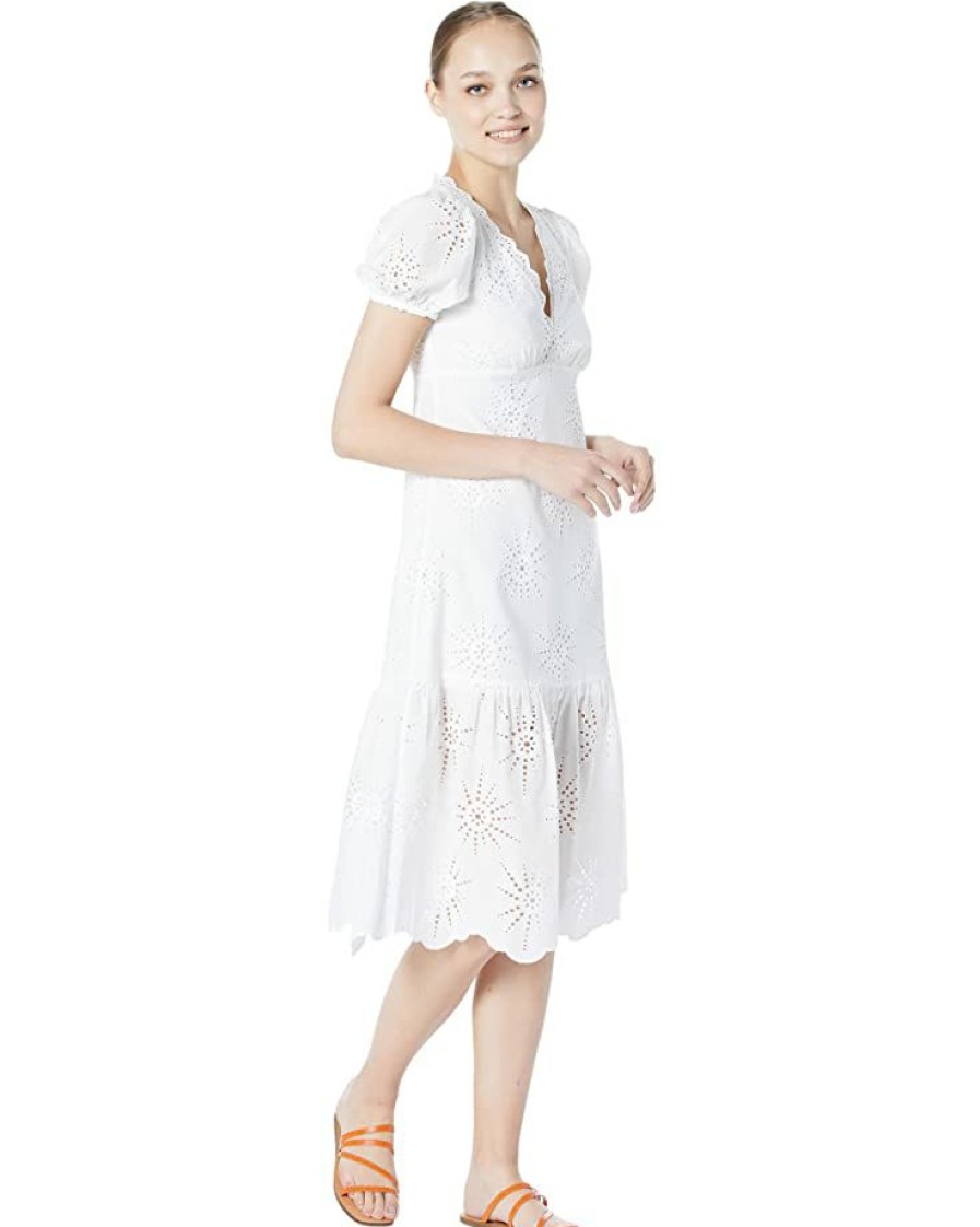 Clothing Kate Spade New York | Kate Spade New York Dresses Suns Eyelet Dress Fresh White