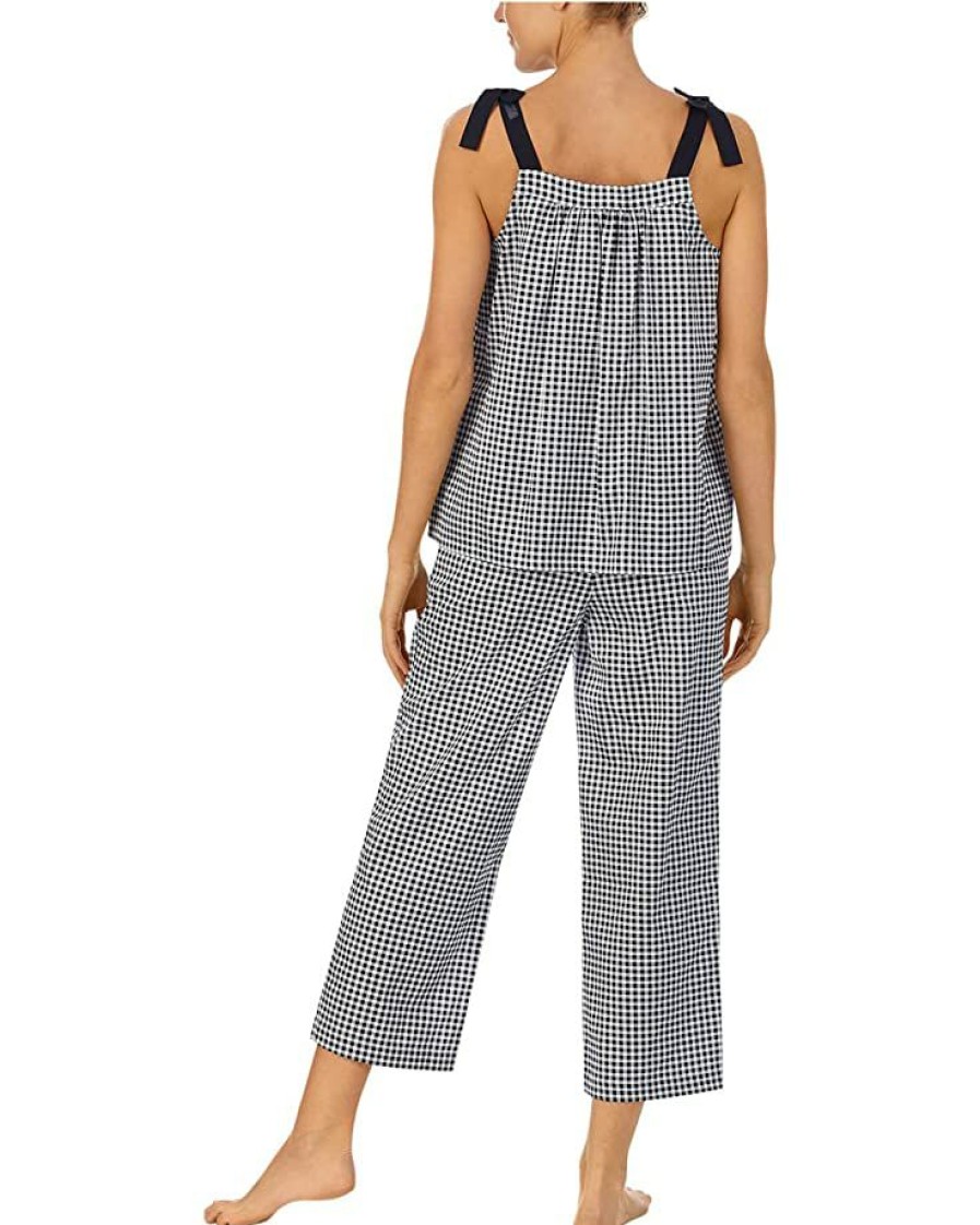 Clothing Kate Spade New York | Kate Spade New York Sleepwear Fashion Cropped Pj Set Mini Gingham