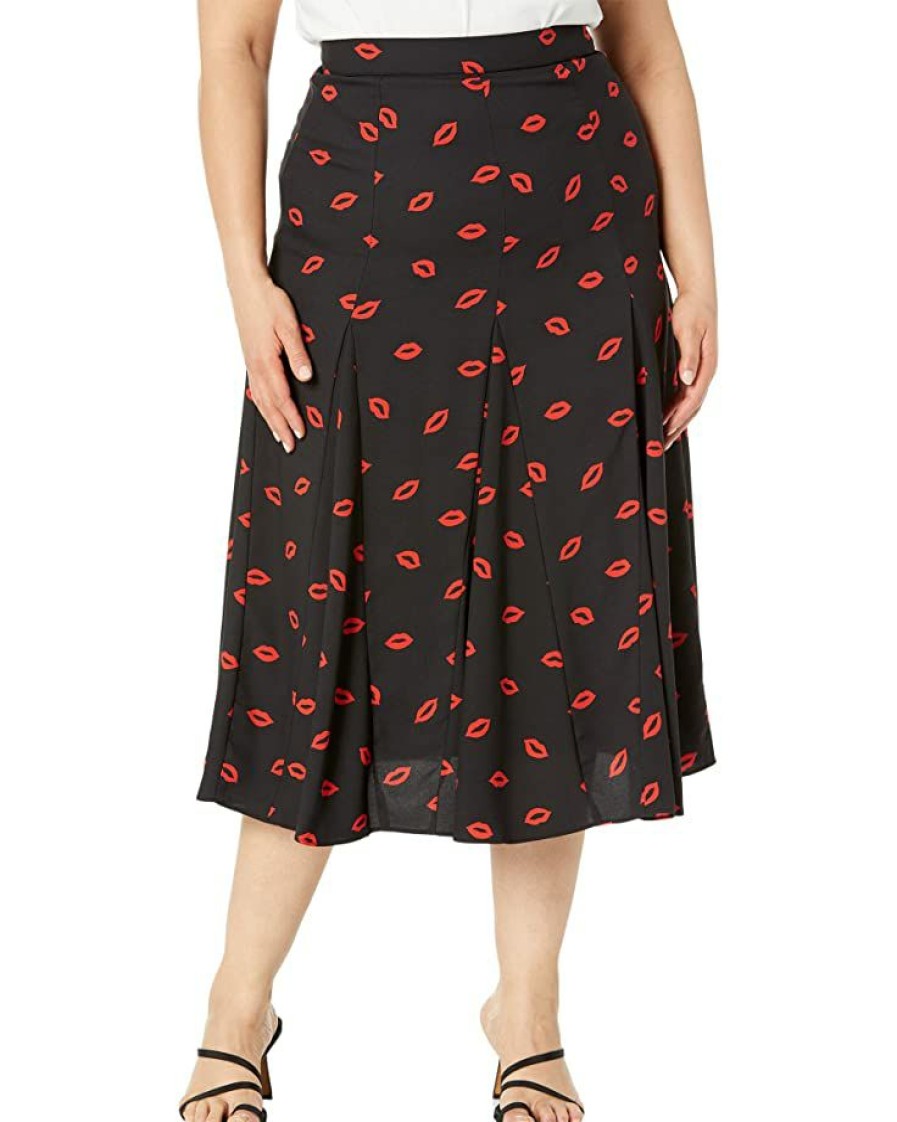 Clothing Kate Spade New York | Kate Spade New York Skirts Kisses Fluid Skirt Black