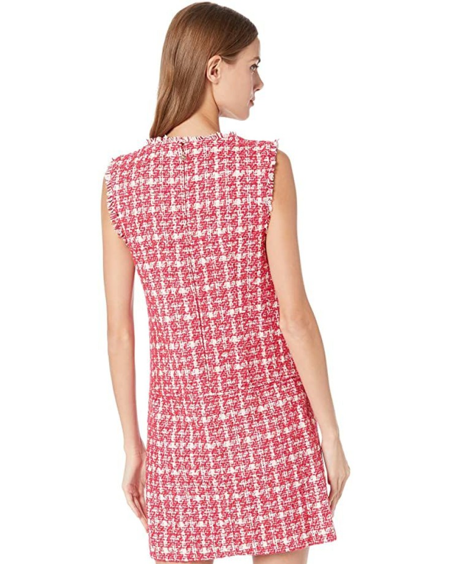 Clothing Kate Spade New York | Kate Spade New York Dresses Plaid Tweed Dress Pink Multi