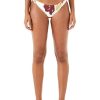 Clothing Kate Spade New York | Kate Spade New York Swimwear Just Rosy High-Waist Bikini Bottoms Ivory