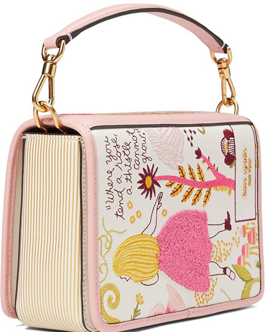 Bags Kate Spade New York | Kate Spade New York Handbags Storyteller Secret Garden Embroidered Smooth Leather 3-D Book Crossbody Multi