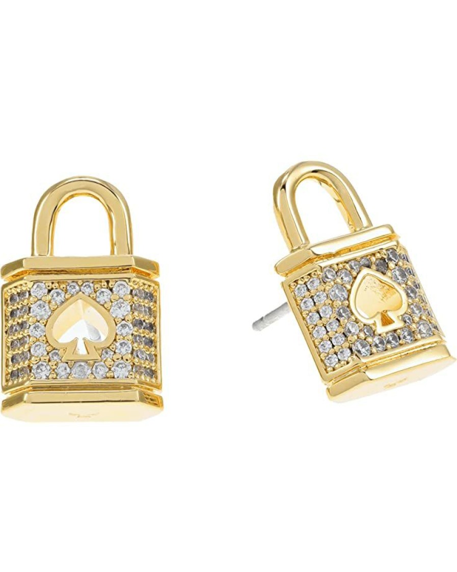 Jewelry Kate Spade New York | Kate Spade New York Lock And Spade Pave Studs Earrings