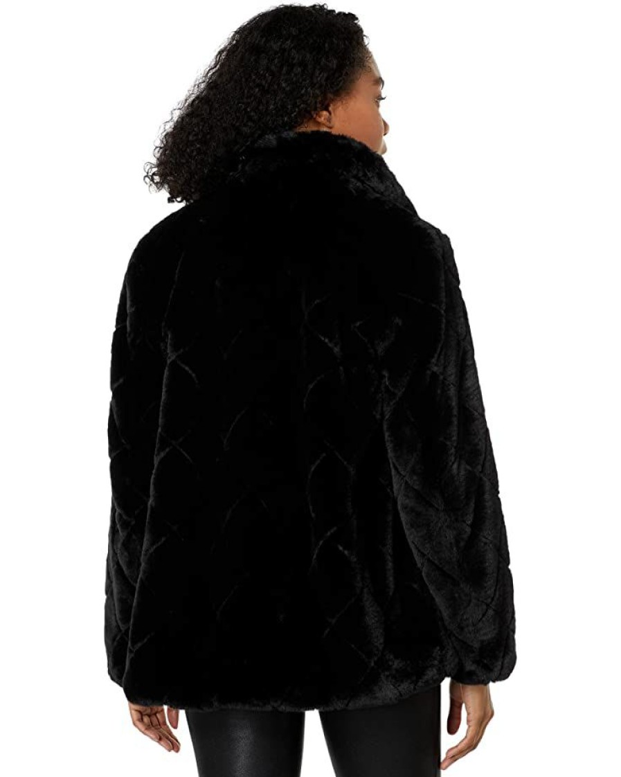 Clothing Kate Spade New York | Kate Spade New York Coats & Outerwear Single-Breasted Faux Fur Jacket