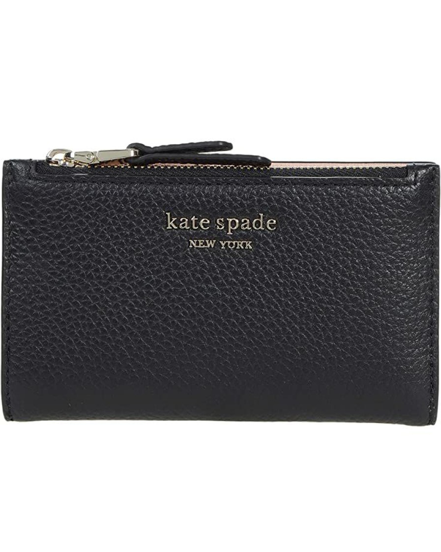 Bags Kate Spade New York | Kate Spade New York Wallets Roulette Small Slim Bifold Wallet Black