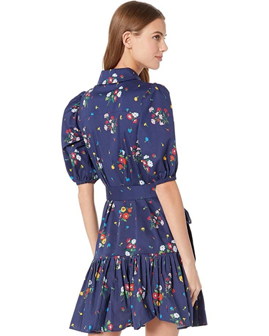 Clothing Kate Spade New York | Kate Spade New York Dresses Bouquet Toss Pleated Lake Dress French Navy