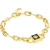 Jewelry Kate Spade New York | Kate Spade New York Bracelets Lock And Spade Enamel Bracelet Black