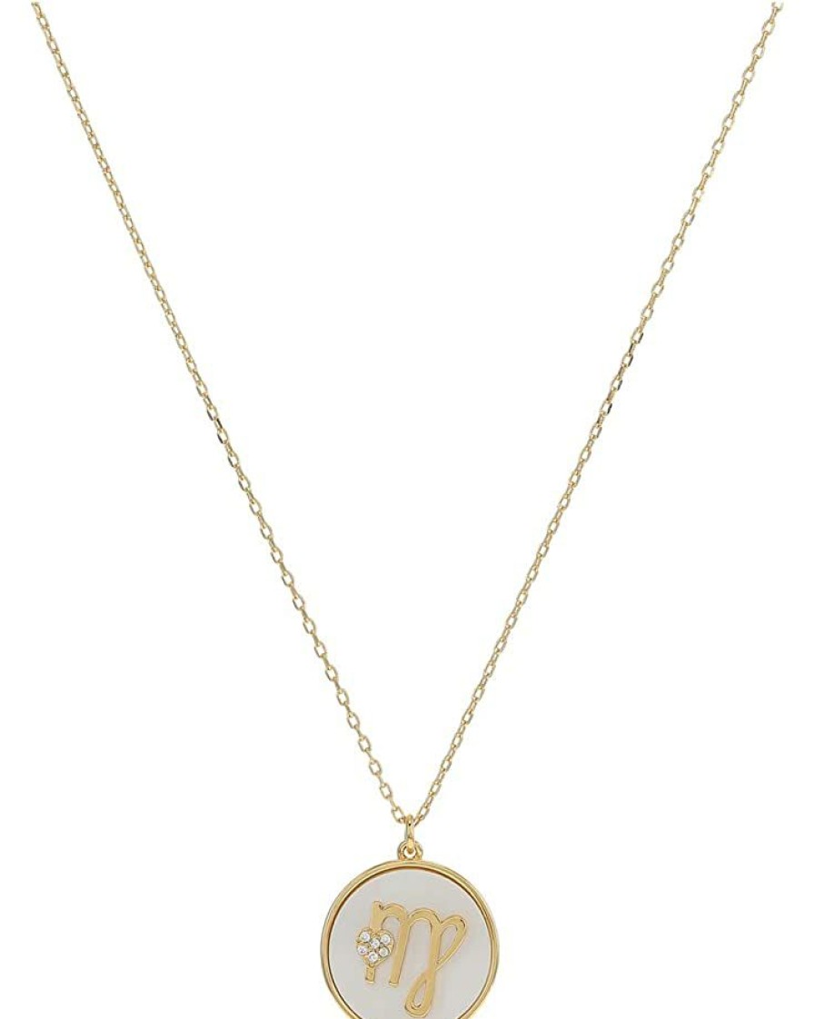 Jewelry Kate Spade New York | Kate Spade New York Necklaces In The Stars Mother-Of-Pearl Virgo Pendant Necklace Mother-Of-Pearl/Gold