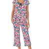 Clothing Kate Spade New York | Kate Spade New York Sleepwear Fashion Short Sleeve Cropped Pj Set Botanical Garden