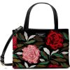 Bags Kate Spade New York | Kate Spade New York Handbags Sam Icon Rose Garden Embellished Velvet Small Tote Black Multi