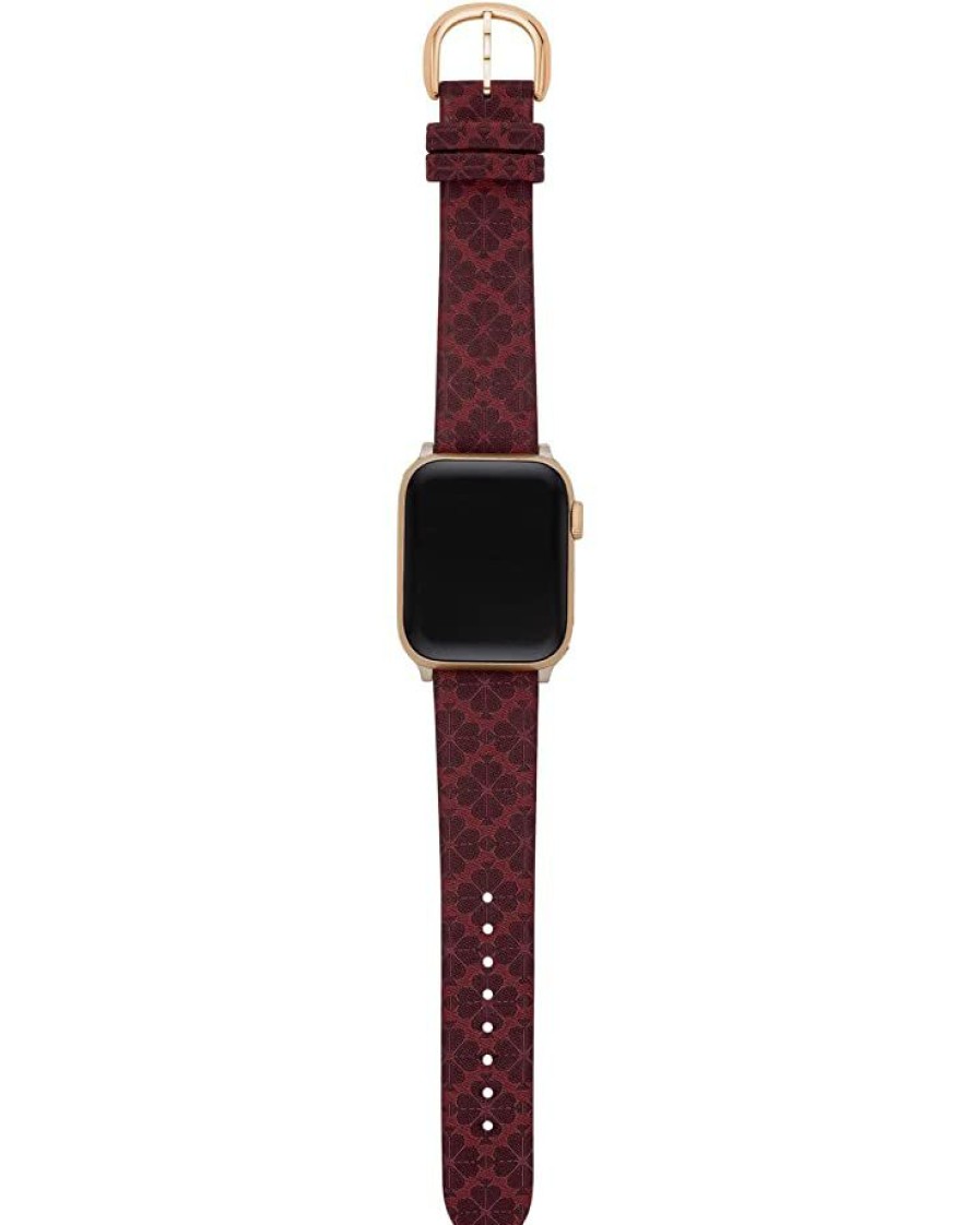 Watches Kate Spade New York | Kate Spade New York Watch Accessories Leather Band For Apple Watch Kss0140 Wine