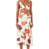 Clothing Kate Spade New York | Kate Spade New York Swimwear Just Rosy Ruffle Pareo Ivory