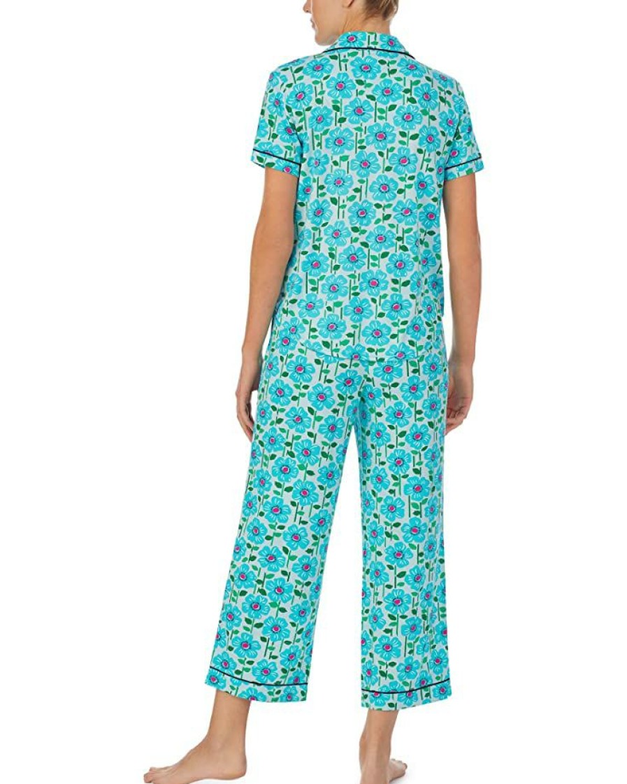 Clothing Kate Spade New York | Kate Spade New York Sleepwear Fashion Short Sleeve Cropped Pj Set