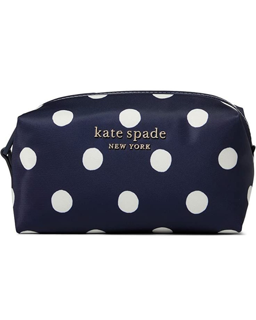 Bags Kate Spade New York | Kate Spade New York Bag And Travel Accessories Everything Puffy The Little Better Sunshine Medium Cosmetic Case Rich Navy Multi