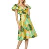 Clothing Kate Spade New York | Kate Spade New York Dresses Cucumber Floral Flounce Dress Multi