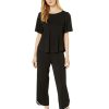 Clothing Kate Spade New York | Kate Spade New York Sleepwear Evergreen Modal Jersey Short Sleeve Cropped Pj Set