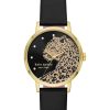 Watches Kate Spade New York | Kate Spade New York Fashion Watches 34 Mm Metro-Leopard Dial Leather Watch Ksw1763 Black