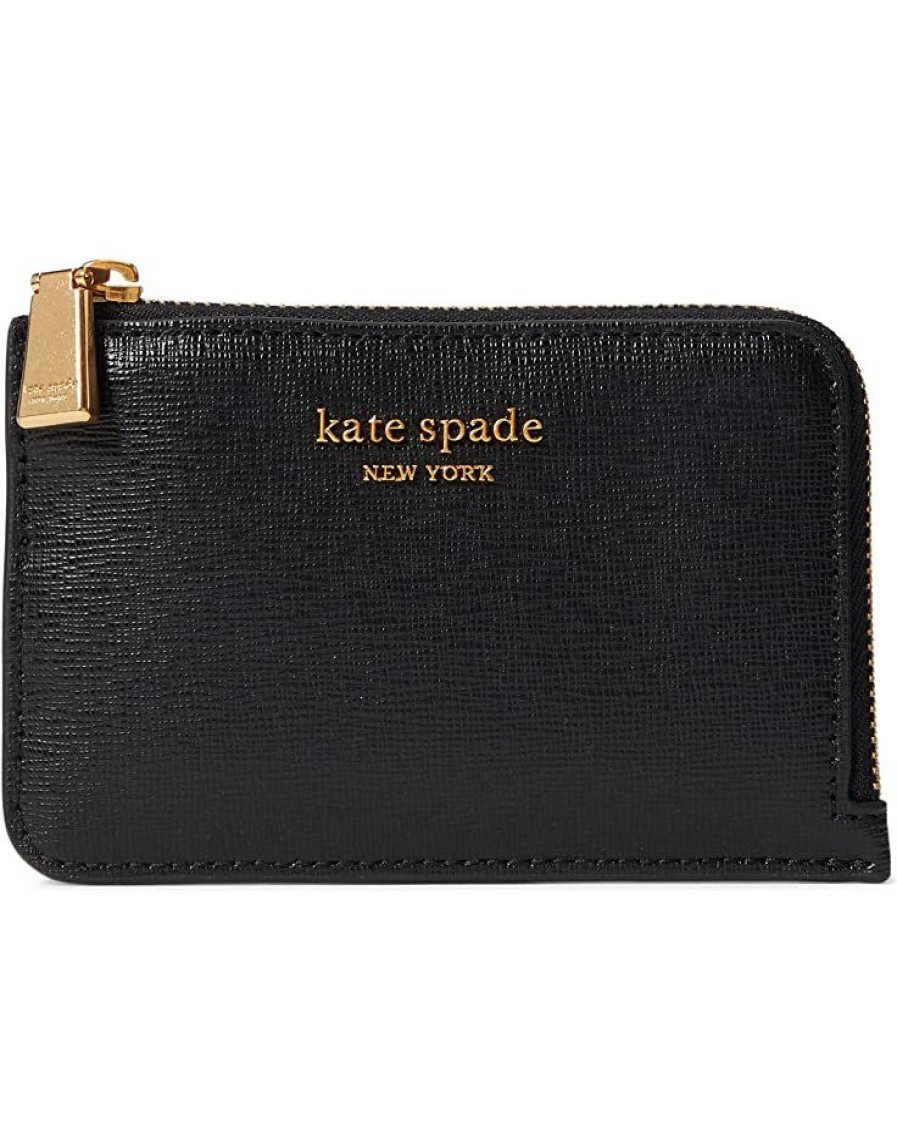 Bags Kate Spade New York | Kate Spade New York Wallets Morgan Saffiano Leather Zip Card Holder Black