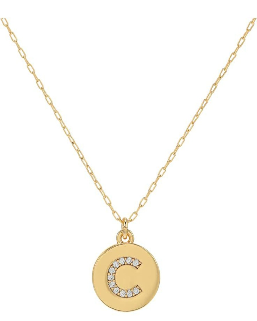 Jewelry Kate Spade New York | Kate Spade New York Necklaces Pave Initial Mini Pendant